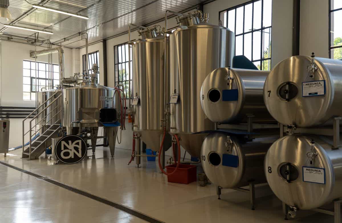 Sala cottura del birrificio